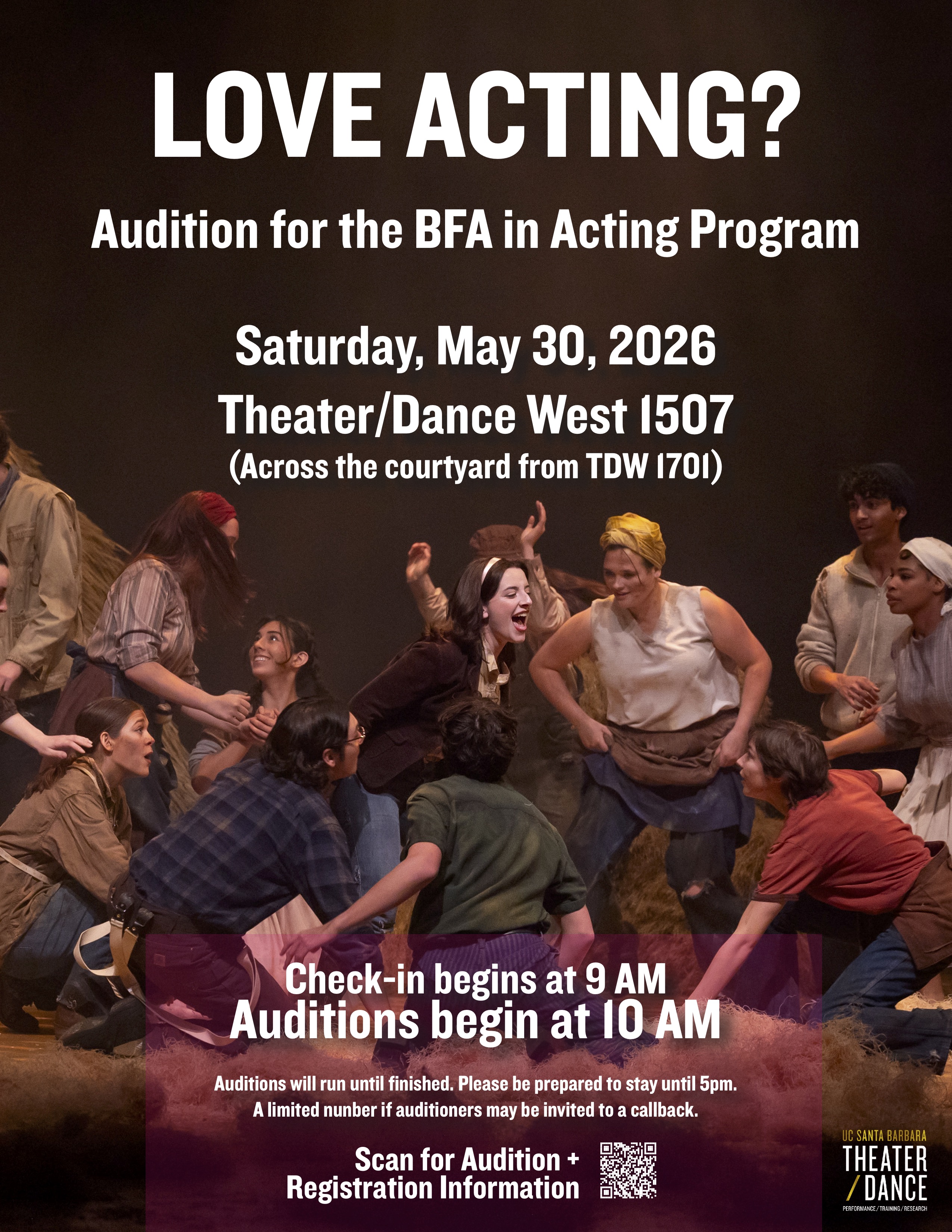 BFA Acting poster