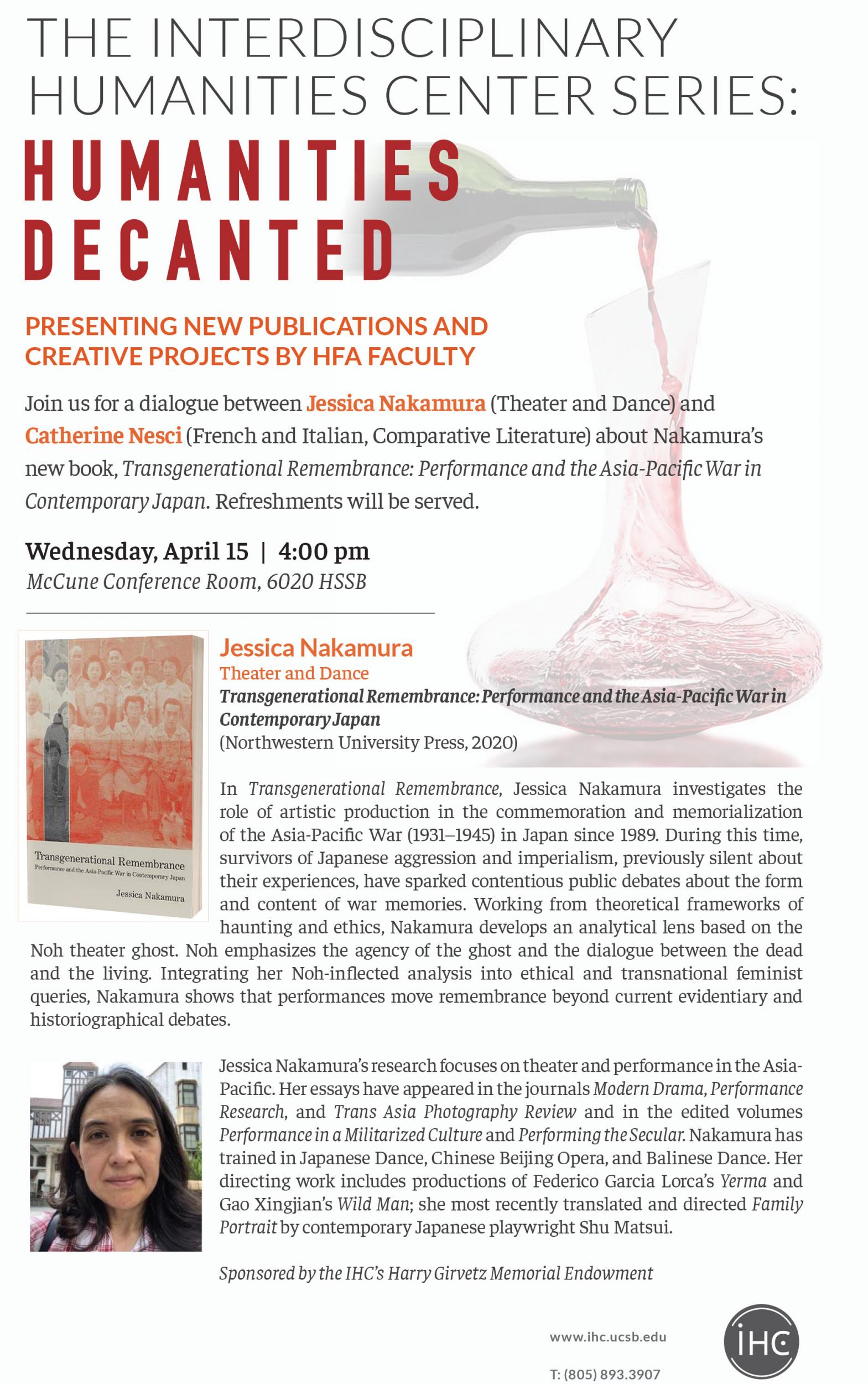 Professor Jessica Nakamura presents her new book article image