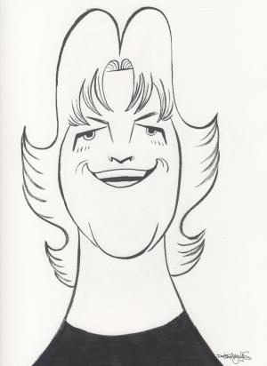 Caricature of Vickie Scott by Ricardo de los Angeles